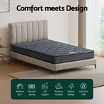 16cm Mattress Giselle Bonnell Spring Single - Furniture > Mattresses > Single Mattress