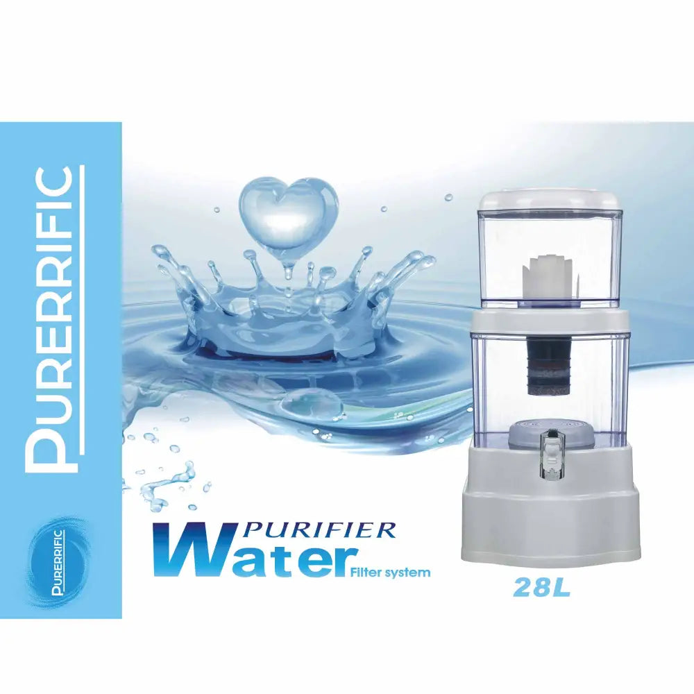 16L Benchtop 8 Stage Water Filter - Ceramic Carbon Mineral Stone Silica Purifier - Appliances > Kitchen Appliances