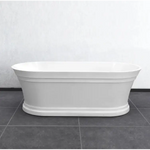 1700*800*560mm Hampton 1700 NF and Gloss White Freestanding Bathtub - Furniture > Bathroom > Bathtubs