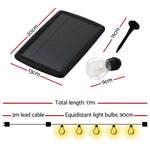 17m Solar Festoon Lights Outdoor LED String Light Christmas Decorations 2pcs - Home & Garden > Lighting