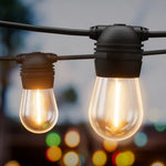 17m Solar Festoon Lights Outdoor LED String Light Christmas Party Decor 2pcs - Home & Garden > Lighting