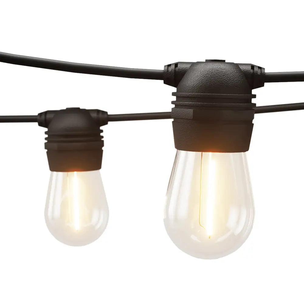 17m Solar Festoon Lights Outdoor LED String Light Christmas Party Decor 2pcs - Home & Garden > Lighting
