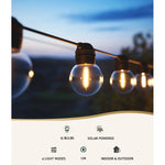 17m Solar Festoon Lights Outdoor LED String Light Christmas Wedding Decor 2 Pack - Home & Garden > Lighting