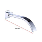 180mm Bath Spout Polished Chrome Finish - Furniture > Bathroom