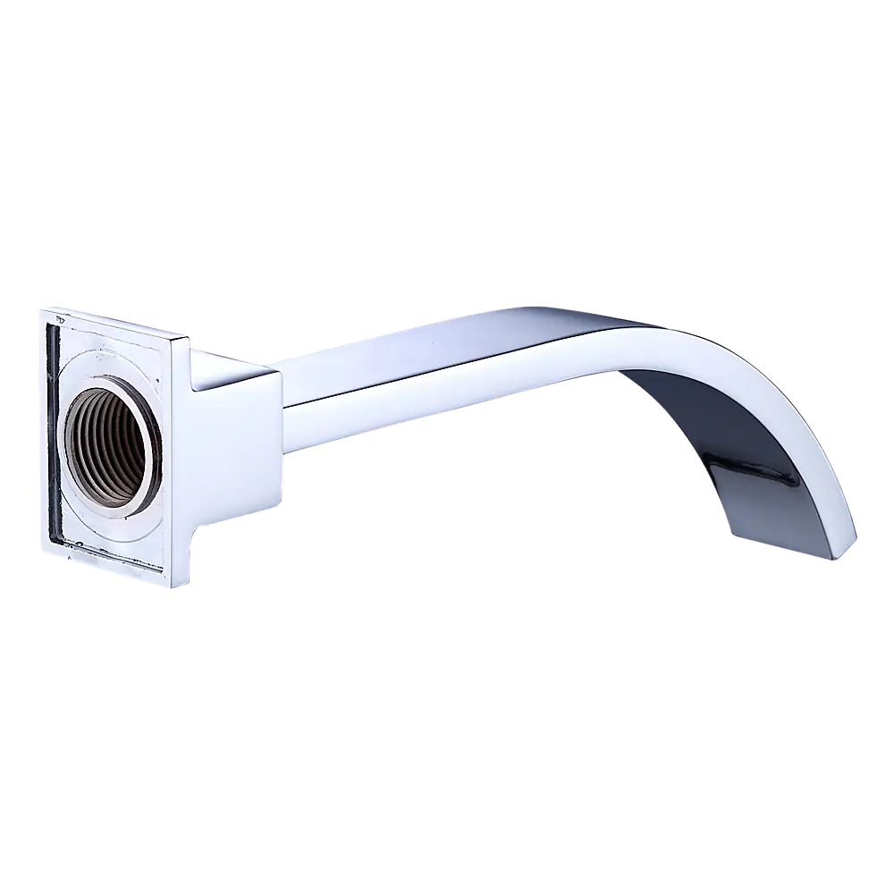 180mm Bath Spout Polished Chrome Finish - Furniture > Bathroom