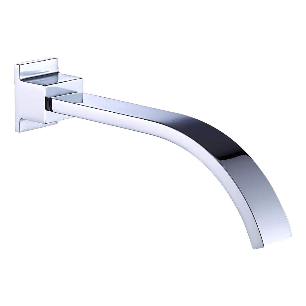 180mm Bath Spout Polished Chrome Finish - Furniture > Bathroom