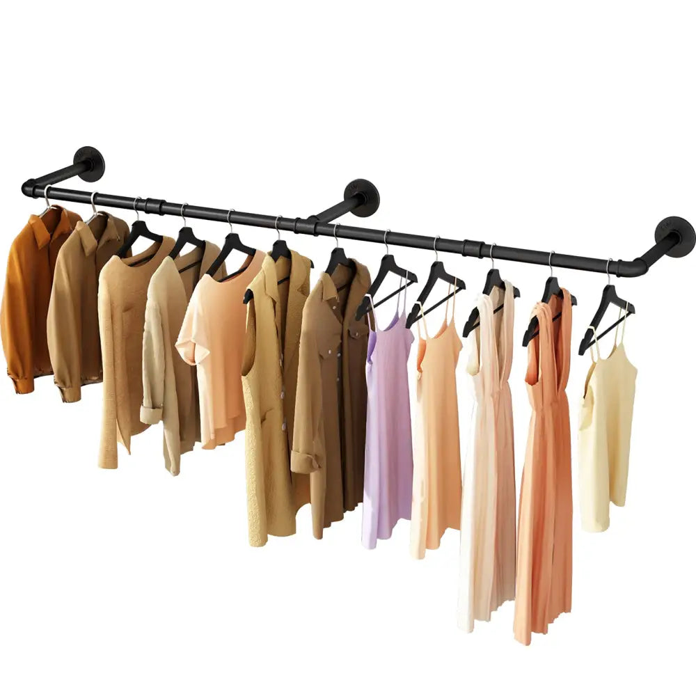 184cm Clothing Racks for Hanging Clothes Garment Rack Industrial Pipe clothes Rack Drying Rack - Home & Garden > Storage