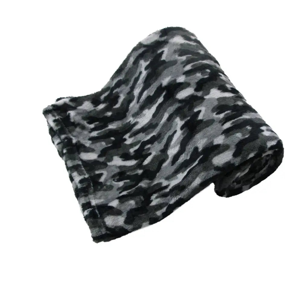 190GSM Boys Cool Ultra Soft Coral Fleece Throw 127 x 152cm Army Camouflage - Home & Garden > Bedding