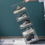 1PC Ultra-clear sneaker storage magnetic side display acrylic shoe box shoe box - Home & Garden > Storage
