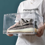1PC Ultra-clear sneaker storage magnetic side display acrylic shoe box shoe box - Home & Garden > Storage