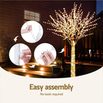 2.1M Christmas Tree 780 LED Lights Cherry Blossom Trees Jingle Jollys - Occasions > Christmas > Christmas Trees
