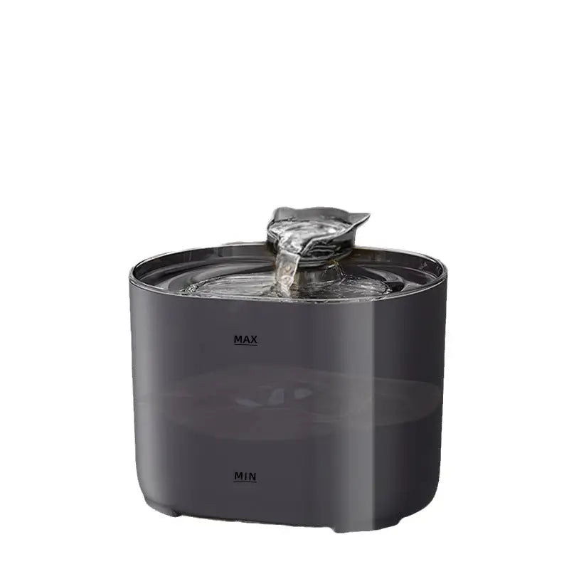 2.2L Beginner Package Pet Water Fountain with Faucet Flow and USB Interface – Black Design - Pet Care > Cat Supplies