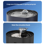 2.2L Beginner Package Pet Water Fountain with Faucet Flow and USB Interface – Black Design - Pet Care > Cat Supplies