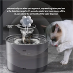 2.2L Intelligent Sensing Pet Water Fountain with Smart Sensor and Filter – Black Design - Pet Care > Cat Supplies >