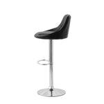 2 Diamond Style Padded Leather Barstools (Black) w/ Adjustable Height - Furniture > Bar Stools & Chairs > Table & Bar