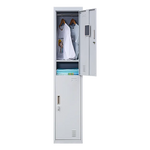 2-Door Vertical Locker for Office Gym Shed School Home Storage - Furniture > Office
