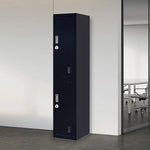 2-Door Vertical Locker for Office Gym Shed School Home Storage - Furniture > Office