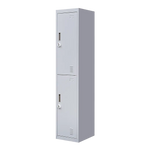 2-Door Vertical Locker for Office Gym Shed School Home Storage - Furniture > Office