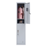 2-Door Vertical Locker for Office Gym Shed School Home Storage - Furniture > Office