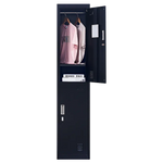 2-Door Vertical Locker for Office Gym Shed School Home Storage - Furniture > Office