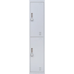 2-Door Vertical Locker for Office Gym Shed School Home Storage - Furniture > Office