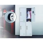 2-Door Vertical Locker for Office Gym Shed School Home Storage - Furniture > Office