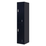 2-Door Vertical Locker for Office Gym Shed School Home Storage - Furniture > Office