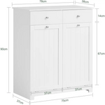2-Drawer-2-Door-Laundry-Cabinet - Home & Garden > Storage > Clothing & Wardrobe Storage