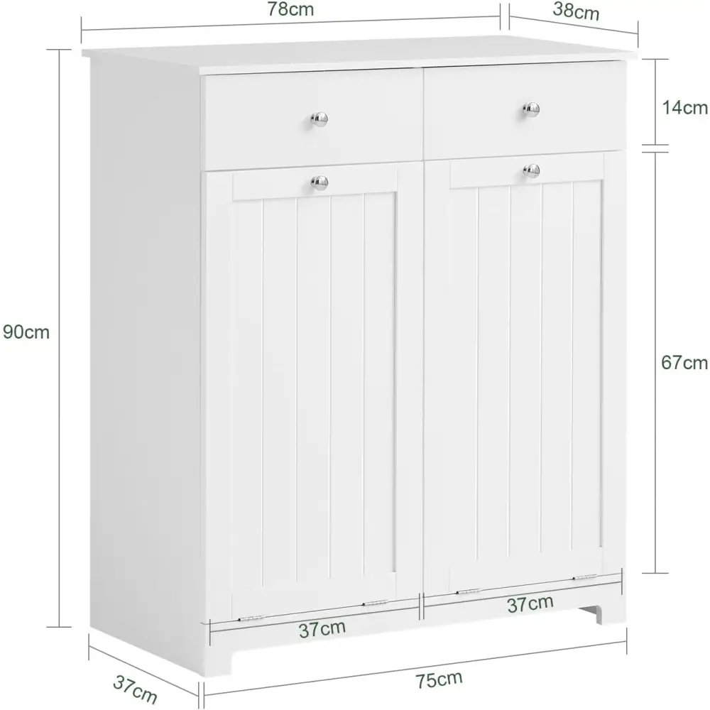 2-Drawer-2-Door-Laundry-Cabinet - Home & Garden > Storage > Clothing & Wardrobe Storage