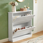 2 Drawer Shoe Cabinet Storage Unit - Furniture > Living Room > Shoe Storage
