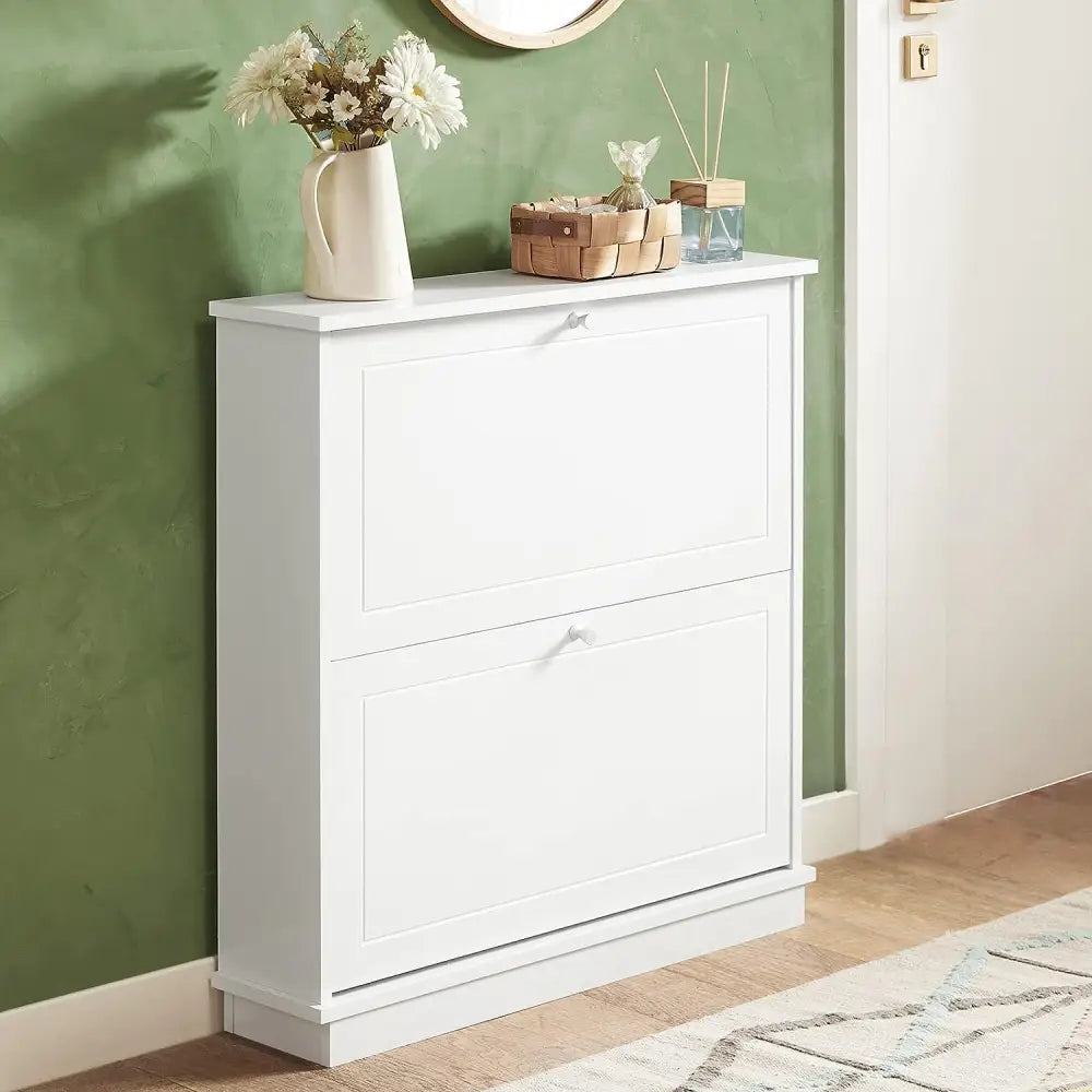 2 Drawer Shoe Cabinet Storage Unit - Furniture > Living Room > Shoe Storage