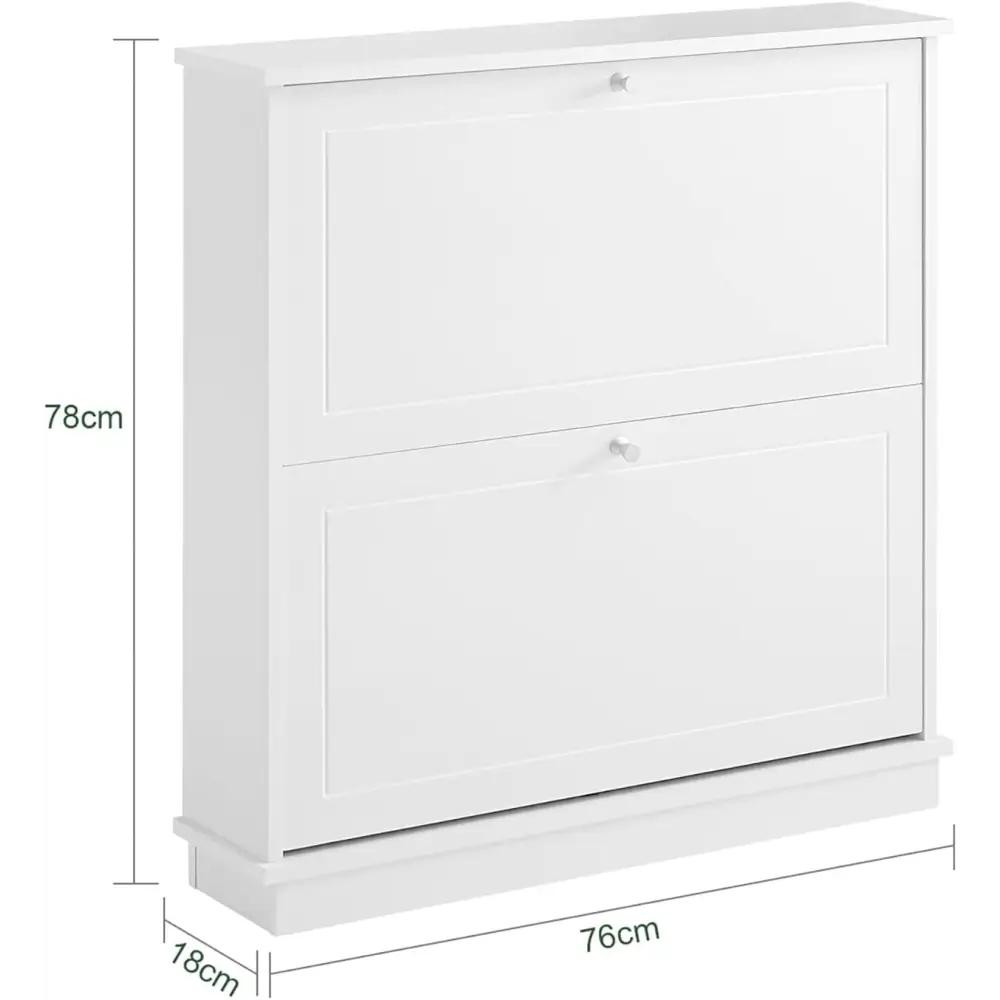2 Drawer Shoe Cabinet Storage Unit - Furniture > Living Room > Shoe Storage