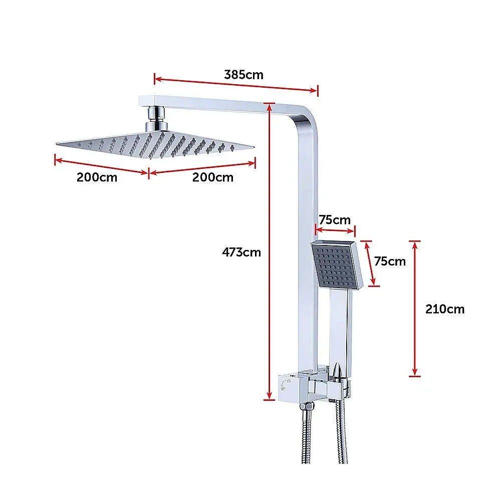 2-in-1 Massage Hand Shower & Head Tap Bathroom Mixer - Furniture > Bathroom > Shower Heads & Screens