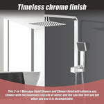 2-in-1 Massage Hand Shower & Head Tap Bathroom Mixer - Furniture > Bathroom > Shower Heads & Screens
