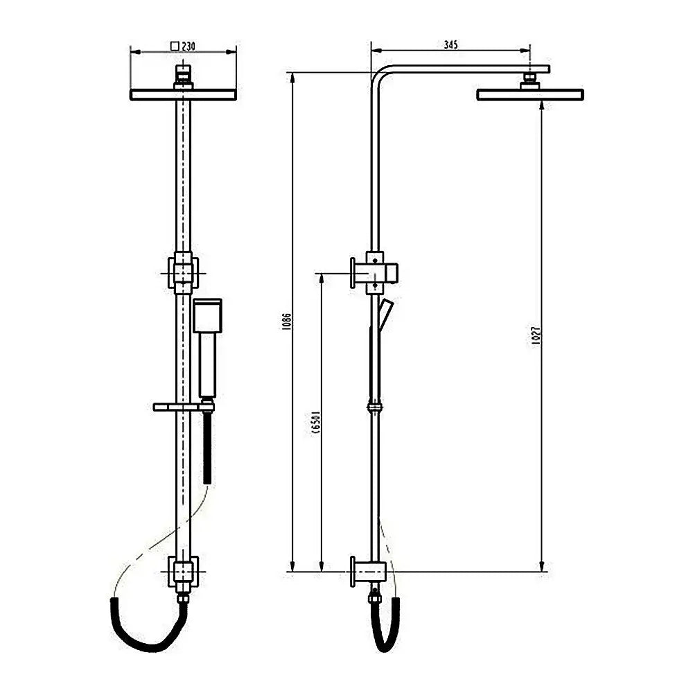 2-in-1 Massage Hand Shower & Head Tap Bathroom Mixer - Furniture > Bathroom > Shower Heads & Screens