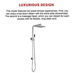 2-in-1 Massage Hand Shower & Head Tap Bathroom Mixer - Furniture > Bathroom > Shower Heads & Screens