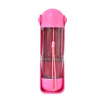 2-in-1 Portable Pet Water and Food Bottle - Leak-Proof Design with Water Lock and Easy Dispenser,300ml Water + 200ml