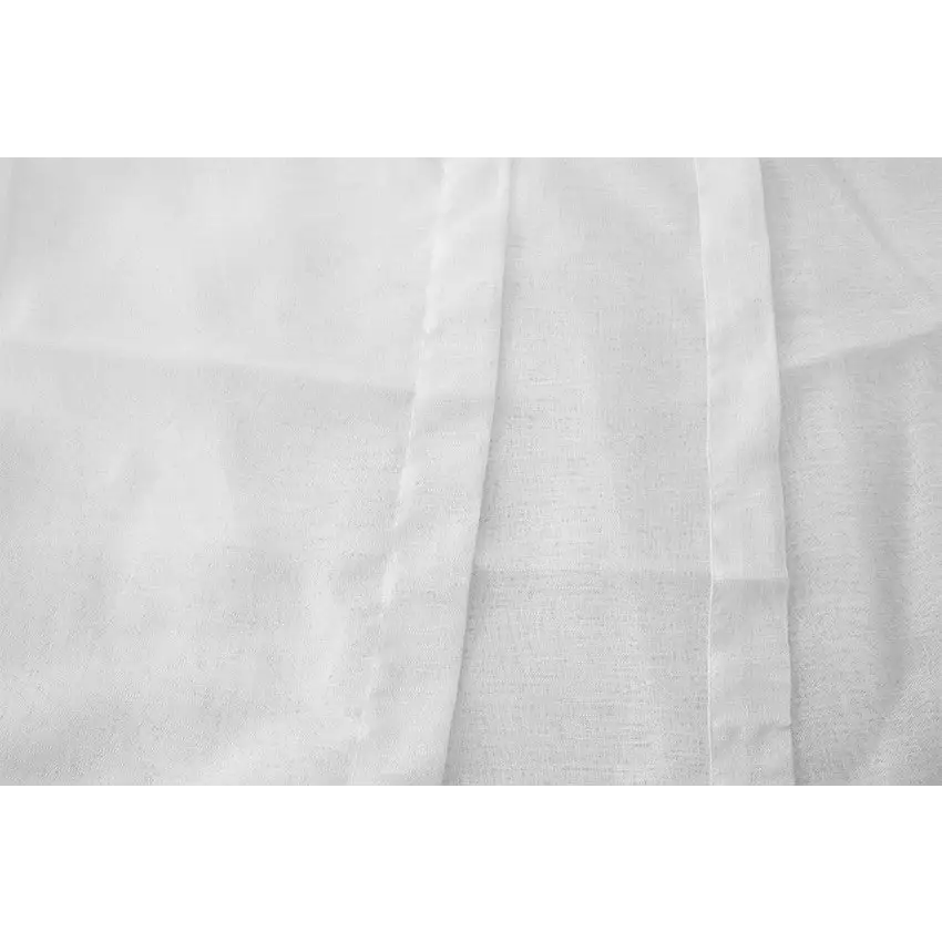 2 Long drop Sheer Voile Curtains 580cm wide 270cm long + 30 Hooks Pinch Pleat New - Home & Garden > Curtains > Curtains