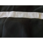 2 Long drop Sheer Voile Curtains 588cm wide 270cm Drop + Hooks Pinch Pleat Black - Home & Garden > Curtains > Curtains