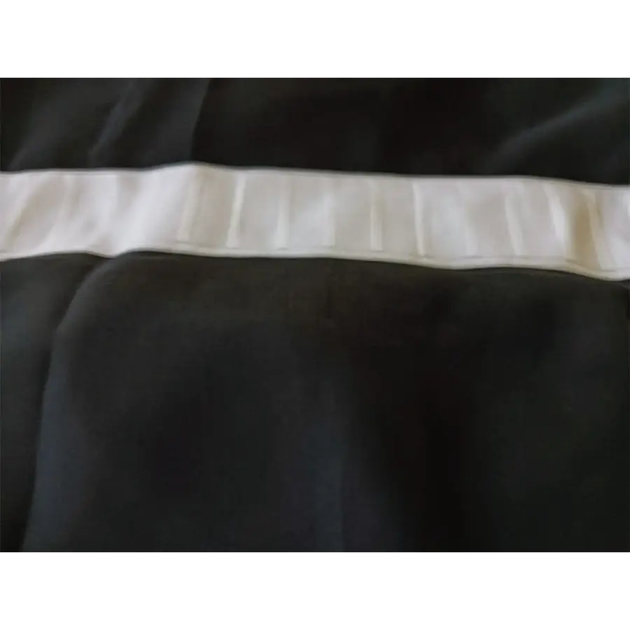 2 Long drop Sheer Voile Curtains 588cm wide 270cm Drop + Hooks Pinch Pleat Black - Home & Garden > Curtains > Curtains
