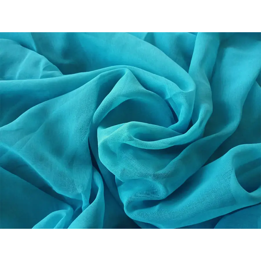 2 Long drop Sheer Voile Curtains 592cm x 270cm Drop + Hooks Pinch Pleat Lake Blue - Home & Garden > Curtains > Curtains