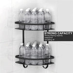 2 Pack Aluminum Adhesive Shower Caddy Corner Shelf Storage Rack for Bathroom - Home & Garden > Storage