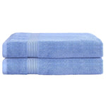 2 Pack Bath Sheets Set Cotton Extra Large Towel Blue - Home & Garden > Bedding > Bed Sheets