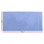 2 Pack Bath Sheets Set Cotton Extra Large Towel Blue - Home & Garden > Bedding > Bed Sheets
