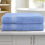 2 Pack Bath Sheets Set Cotton Extra Large Towel Blue - Home & Garden > Bedding > Bed Sheets