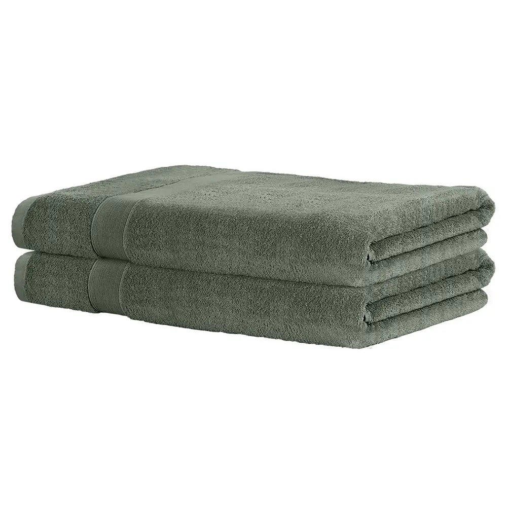 2 Pack Bath Sheets Set Cotton Extra Large Towel Green - Home & Garden > Bedding > Bed Sheets