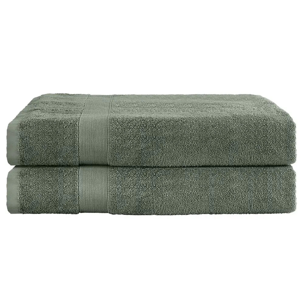2 Pack Bath Sheets Set Cotton Extra Large Towel Green - Home & Garden > Bedding > Bed Sheets