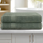 2 Pack Bath Sheets Set Cotton Extra Large Towel Green - Home & Garden > Bedding > Bed Sheets