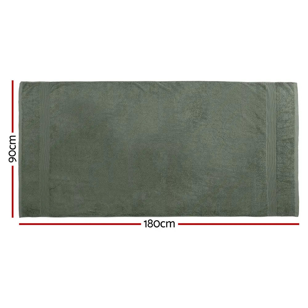 2 Pack Bath Sheets Set Cotton Extra Large Towel Green - Home & Garden > Bedding > Bed Sheets