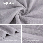2 Pack Bath Sheets Set Cotton Extra Large Towel Grey - Home & Garden > Bedding > Bed Sheets